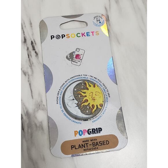 NEW PopSockets Popgrip Phone Holder Stand Sun Moon CELESTIAL galaxy crescent - Picture 1 of 4